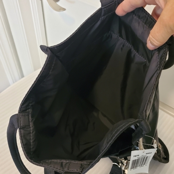 NWT LeSportsac Black Patent "Jen" Crossbody/Satchel, Lightweight, Versatile - Picture 7 of 11